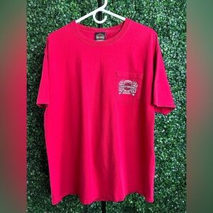 Mid-Ohio Harley Davidson Springfield, OH Red Graphic Pocket T-Shirt
